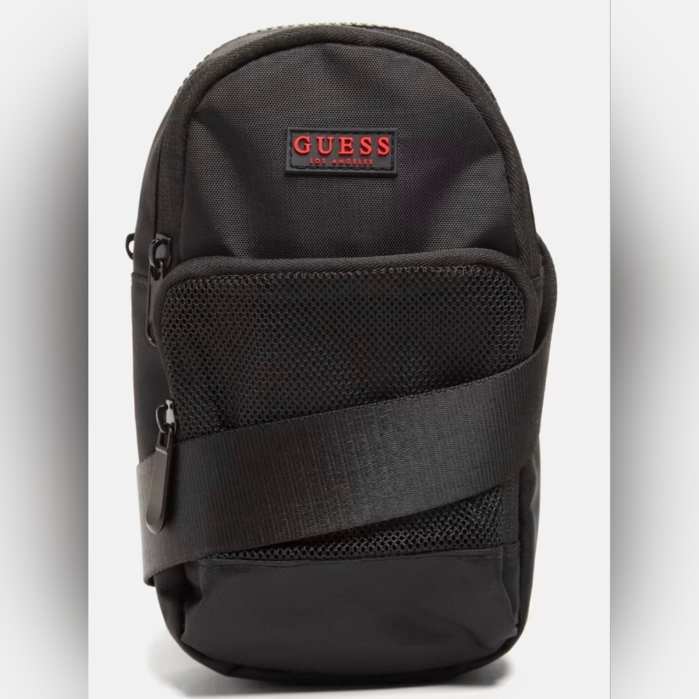 Guess Sporty Crossbody Bag‎ Black With Adjustable Strap